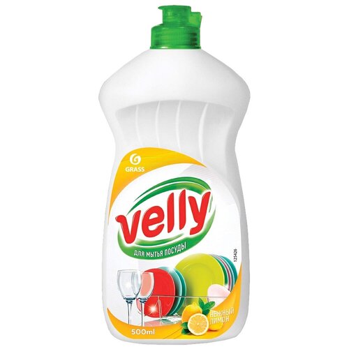 Grass Средство для мытья посуды Velly Нежный лимон сменный блок, 5 л
