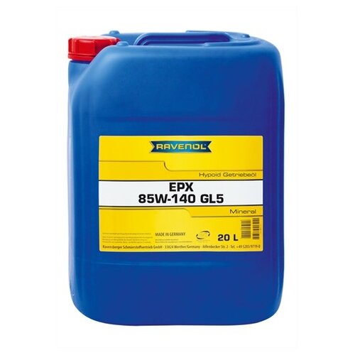 Трансмиссионное масло RAVENOL Getriebeoel EPX SAE 85W-140 GL-5 (4л) new