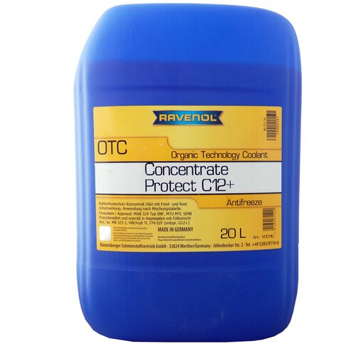 Антифриз Ravenol OTC Organic Technology Coolant Concentrate 20 л