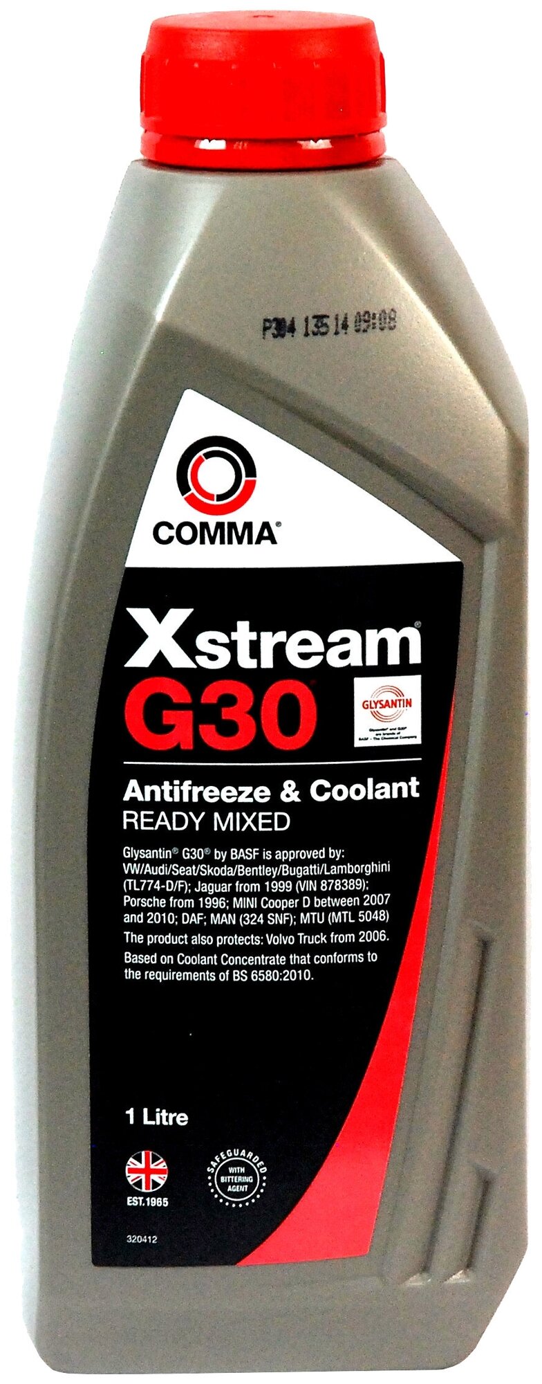 Антифриз G12+ COMMA XSTREAM G30 READY TO USE COOLANT готовый 5л