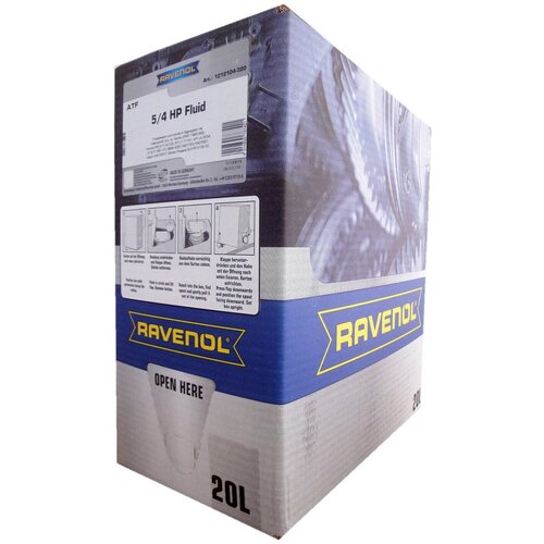 Масло трансмиссионное Ravenol ATF 5/4 HP Fluid ecobox, 20 л