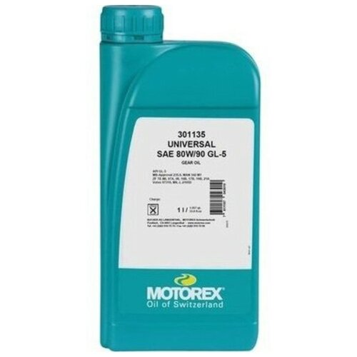 Motorex Масло Трансмиссионное Gear Oil Universal Sae 80w/90 Gl-5 (1л) Motorex арт. 301138