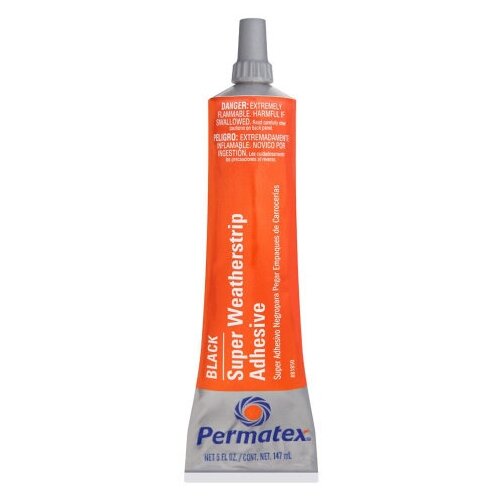 Универсальный клей для ремонта автомобиля PERMATEX Black Super Weatherstrip Adhesive 81850, 0.147 кг черный