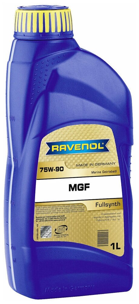 Трансмиссионное масло RAVENOL MARINE Gear Fullsynth. MGF SAE 75W-90 (1л)