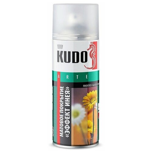 Краска KUDO "Эффект инея", матовый, прозрачный, аэрозоль, 520 мл