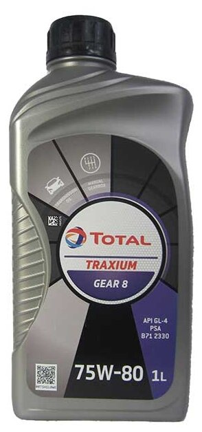 Масло трансмиссионное TOTAL Gear 8 API GL-4+ 75W80, 1 литр 214082
