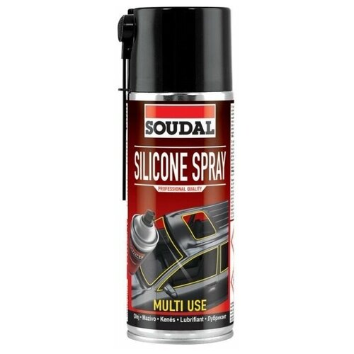 Бесцветная силиконовая смазка Soudal Silicone Spray