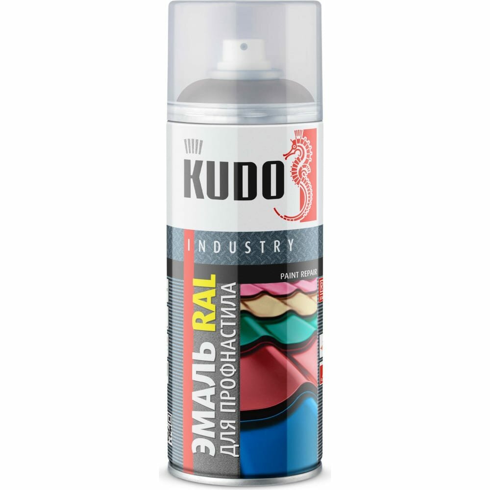 Эмаль для металлочерепицы KUDO RAL 8019 серо-коричневый, 520 мл, KU-08019R