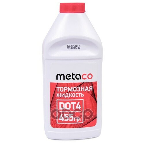 Жидкость тормозная Жидкость тормозная DOT-4 455 гр. Metaco 9982001