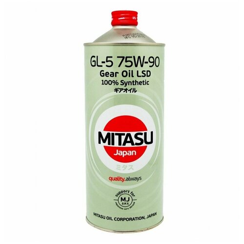 Масло трансмиссионное 80w90 мин. MITASU GEAR OIL 1л (API GL-5)