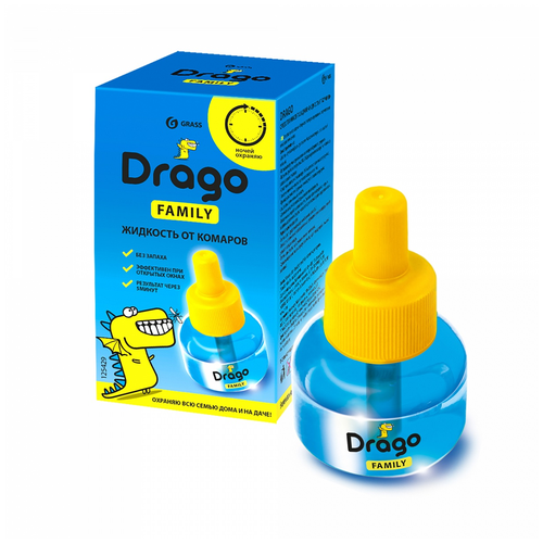 Жидкость для фумигатора Grass Drago family от комаров NS-0001, 30 мл