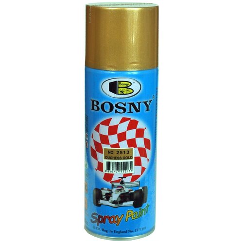 Краска Bosny Spray Paint акриловая универсальная металлик, №2516 metallic brown, 400 мл