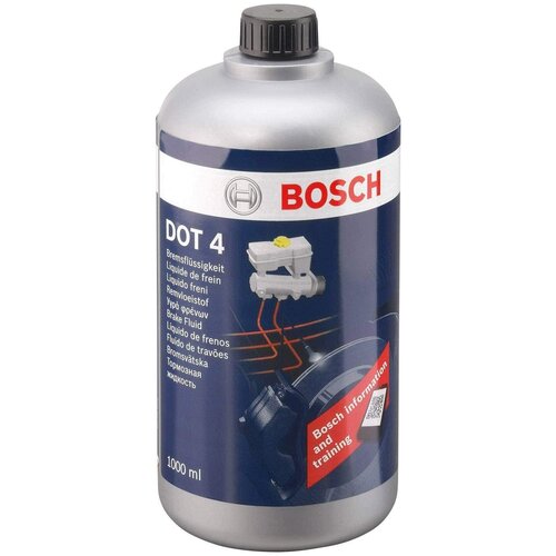 Тормозная жидкость BOSCH DOT4, 1 литр