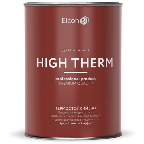 Лак Elcon High Therm кремнийорганический бесцветный 1 л 0.7 кг