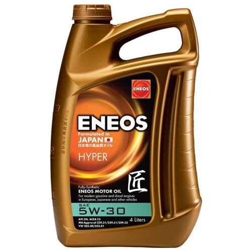 Синтетическое моторное масло ENEOS Hyper SN 5W-40, 4 л