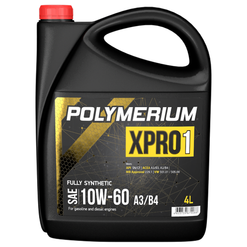 Синтетическое моторное масло Polymerium XPRO1 10W-60 A3/B4, 4 л