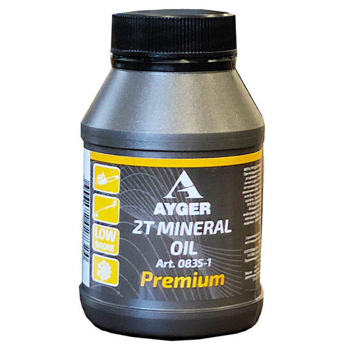 Масло минеральное AYGER для 2-тактных двигателей API TC 100 мл (32998)