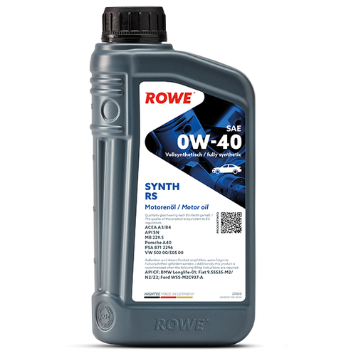 Синтетическое моторное масло ROWE Hightec Synth RS SAE 0W-40, 1 л