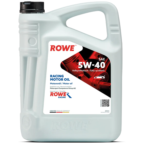 Синтетическое моторное масло ROWE Hightec Racing 5W-40, 5 л