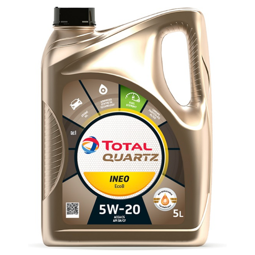 Синтетическое моторное масло TOTAL Quartz Ineo EcoB 5W-20, 5 л