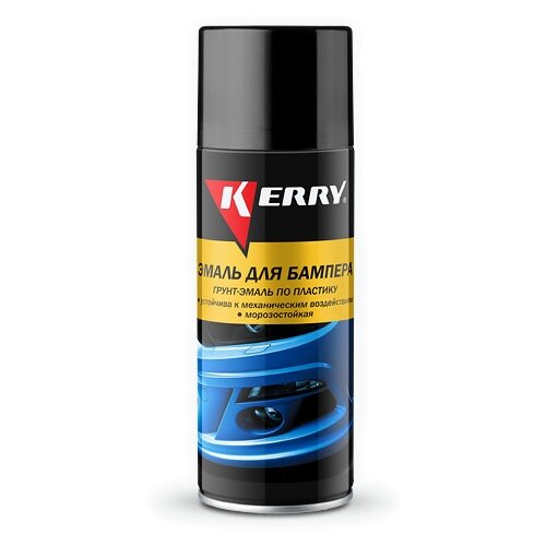 KERRY аэрозольная Эмаль для бампера графит, 520 мл