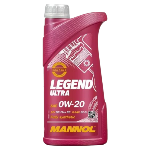 Синтетическое моторное масло Mannol 7918 Legend Ultra 0W-20, 1 л
