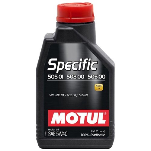 Синтетическое моторное масло Motul Specific 502 00 505 00 505 01 5W40, 5 л