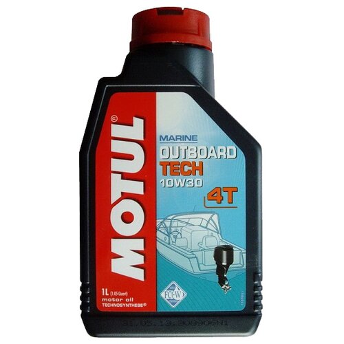 Полусинтетическое моторное масло Motul Outboard Tech 4T 10W30, 1 л