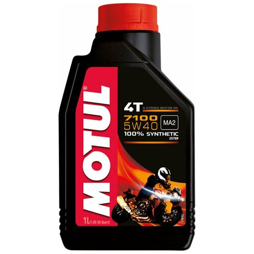 Синтетическое моторное масло Motul 7100 4T 5W40, 1 л