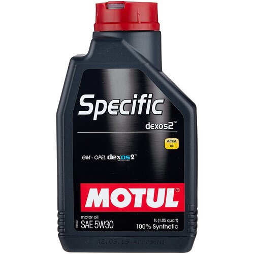 Синтетическое моторное масло Motul Specific dexos2 5W30, 1 л