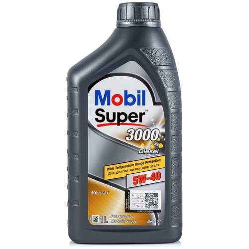 Синтетическое моторное масло MOBIL Super 3000 X1 Diesel 5W-40, 4 л