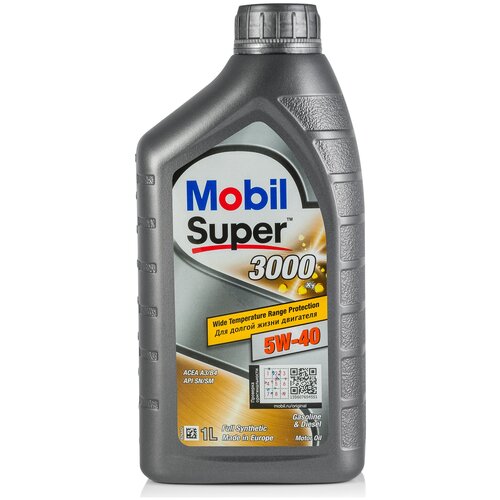 Синтетическое моторное масло MOBIL Super 3000 X1 5W-40, 1 л