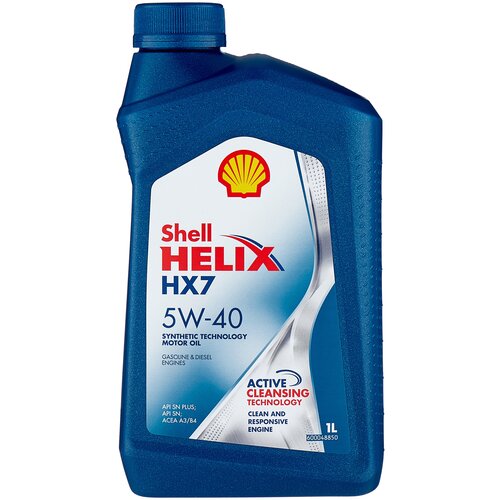 Полусинтетическое моторное масло SHELL Helix HX7 5W-40, 4 л