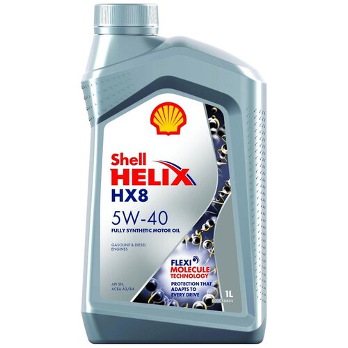 Синтетическое моторное масло SHELL Helix HX8 Synthetic 5W-40, 1 л