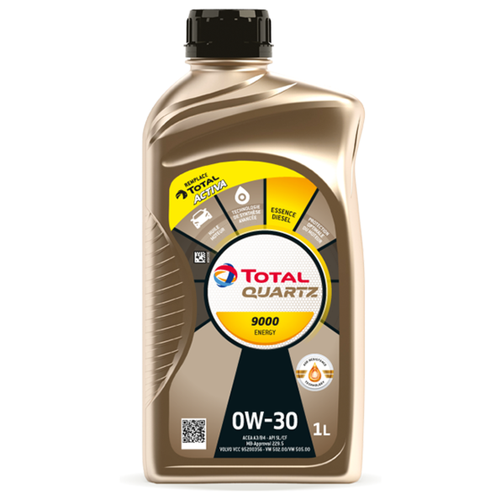 Синтетическое моторное масло TOTAL Quartz 9000 Energy 0W30, 1 л