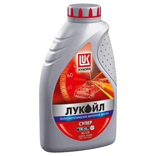 Полусинтетическое моторное масло ЛУКОЙЛ Супер SG/CD 5W-40, 4 л