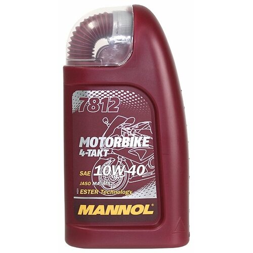 Синтетическое моторное масло Mannol 7812 Motorbike 4-Takt, 1 л
