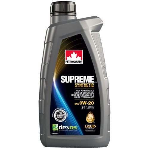 Синтетическое моторное масло Petro-Canada Supreme Synthetic 0W-20, 5 л