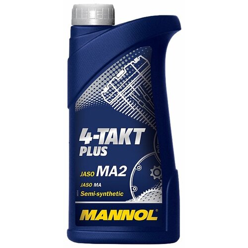 Полусинтетическое моторное масло Mannol 4-Takt Plus, 1 л
