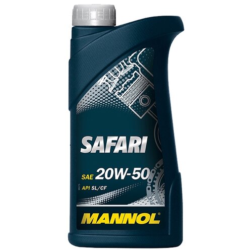 Минеральное моторное масло Mannol Safari 20W-50, 1 л