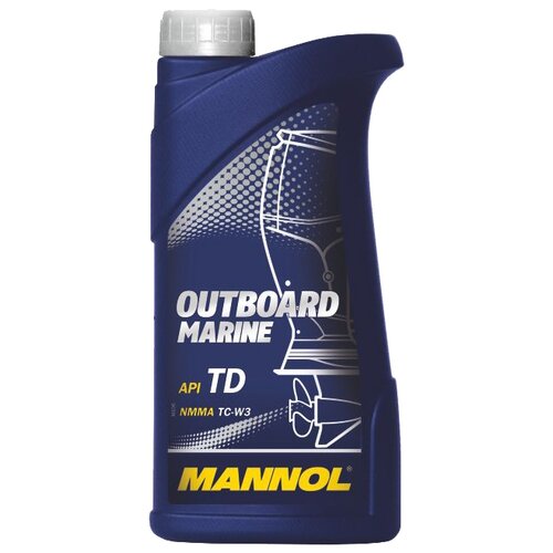 Полусинтетическое моторное масло Mannol Outboard Marine, 4 л