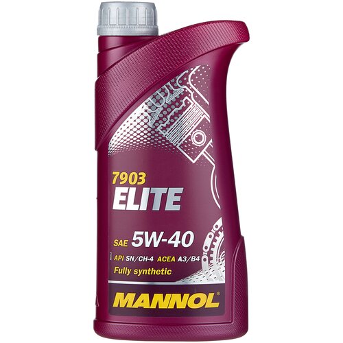 Масло моторное Mannol ELITE 5W40, синтетика, 1 литр 1005/Мж01497