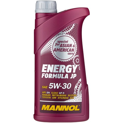 Синтетическое моторное масло Mannol Energy Formula JP 5W-30, 7 л