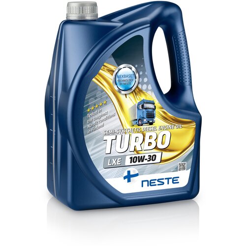 Полусинтетическое моторное масло Neste Turbo LXE 10W-30, 20 л