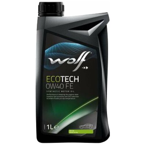 Синтетическое моторное масло Wolf Ecotech 0W40 FE, 5 л