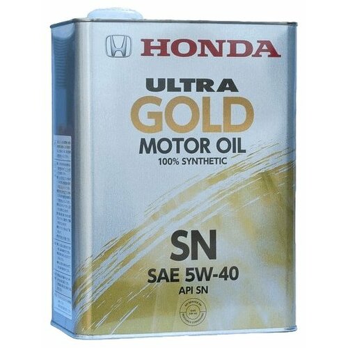 Синтетическое моторное масло Honda Ultra Gold 5W40 SN, 4 л