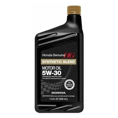Моторное масло Honda Synthetic Blend 5W30 SN, 0.946 л