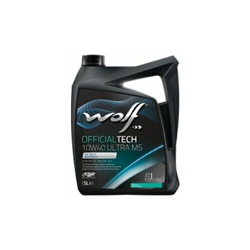 Синтетическое моторное масло Wolf Officialtech 10W40 Ultra MS, 20 л