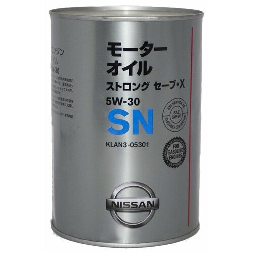 Полусинтетическое моторное масло Nissan SN Strong Save X 5W-30, 4 л
