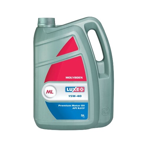 Минеральное моторное масло LUXE Molybden 15W-40, 5 л